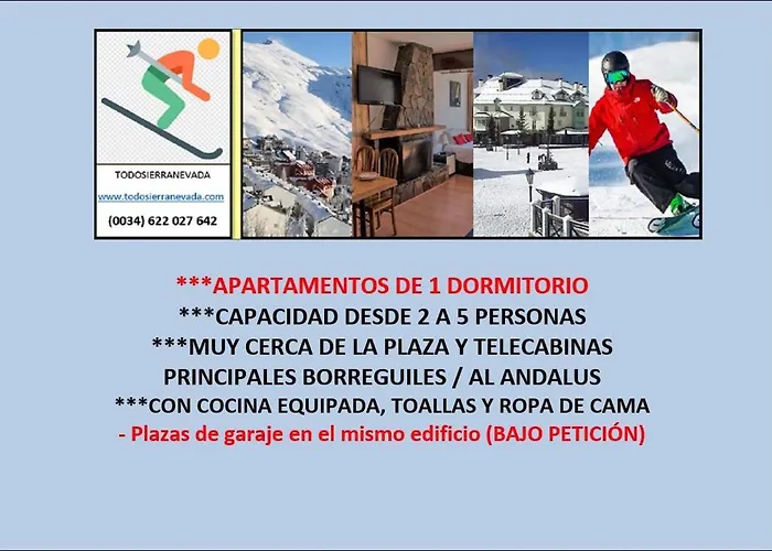 Todosierranevada Zona Baja - Edificio Alhambra - Junto A Los Telecabinas